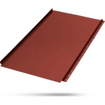 Střešní krytina Lindab - Click 25 Classic, PE tmavě červená RAL3009