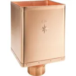 KJG Kotlík žlabový sběrný DESIGN 120 mm, měděný