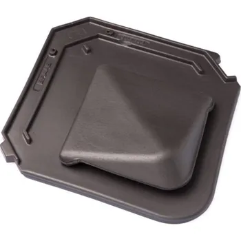 betonová krytina Bramac Smaragd - větrací, antracit engoba