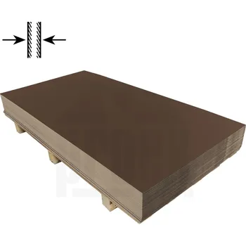 Plech KJG Tabule tmavě hnědá oboustranná RAL 8028 - 0,55x1250x2000mm