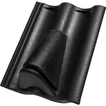 Střešní krytina Bramac - 7° PROTECTOR, taška odvětrávací - ebenově černá