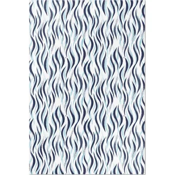 Obraz Klasický Vinylový Koberec S Potiskem Grafika malované mořské vlny 60x90 cm