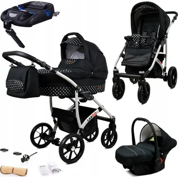 Kočárek Kočárek 4v1 BabyLux LARGO ALU sportovní kočárek korbička autosedačka ISOFIX
