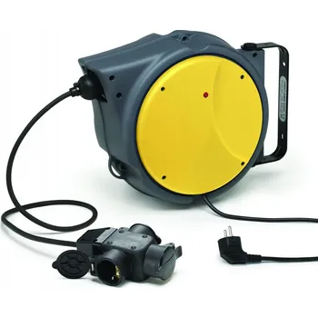 Naviják elektrického kabelu LV8 EQAC-ER10 220V 1600W s 3 zásuvkami EQAC-ER10