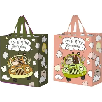 Nákupní taška Nákupní taška FRASPO 14L , Auto plné smíchu, mix barev