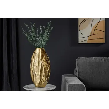 Váza Váza - Organic Orient, zlatá