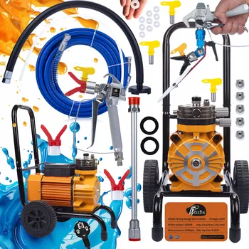 Stříkací pistole Malířská stříkací pistole Rosfix Strong Blue Storm SBS03 3500 W hadice 8 m