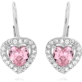 Náušnice Zlatnictví U Kostela Dámské náušnice růžová srdíčka 2434rb 1048098498
