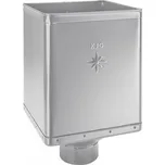 KJG Kotlík žlabový sběrný DESIGN bílo hliníkový 120 mm