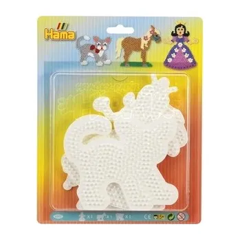 Dětské navlékací korálky Hama® Podložky MIDI princezna,kůň,kočka H4585