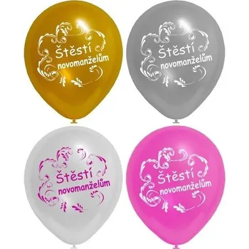 Svatební dekorace Globos.cz Balónek nafukovací - svatební 10 ks