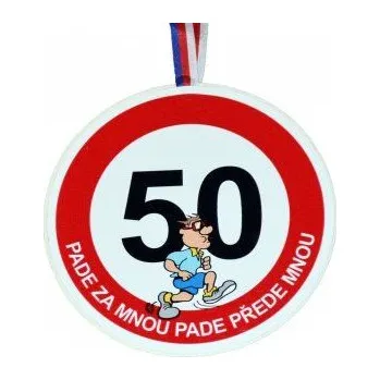 Žertovný předmět Jirka - Medaile k 50. narozeninám pro muže