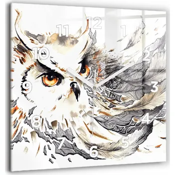 Hodiny Nástěnné hodiny Wallfluent hnědé 60 cm