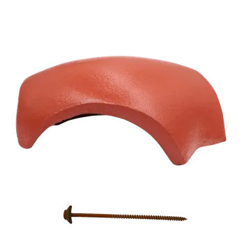 Střešní krytina Terran DANUBIA EVO - hřebenáč rozdělovací - korall/cihlově červený