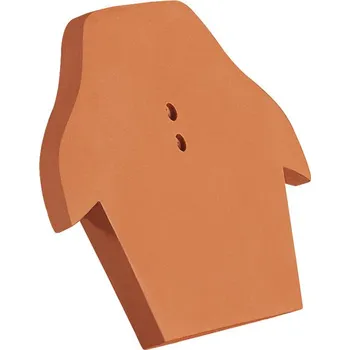 Creaton - uzávěr hřebenáče PR, tmavě hnědá engoba