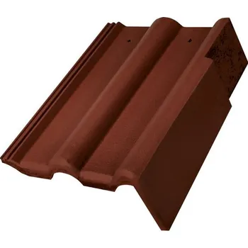 betonová krytina Bramac - Classic NOVO taška okrajová pravá - červenohnědá