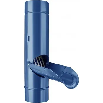 okap KJG Dešťová klapka s lapačem listí modrá tmavá 100 mm