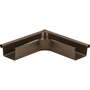okap KJG Roh žlabový venkovní hranatý tmavě hnědý 330 mm