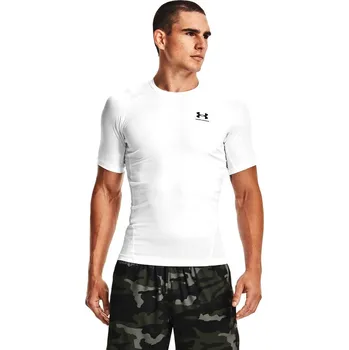 Pánské tričko kompresni tričko s krátkým rukávem pánské UNDER ARMOUR UA HG Armour Comp SS-WHT - M