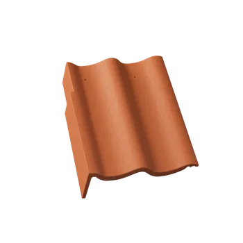 Střešní krytina Hodonka BRILIANT - taška okrajová levá - cihlově červená