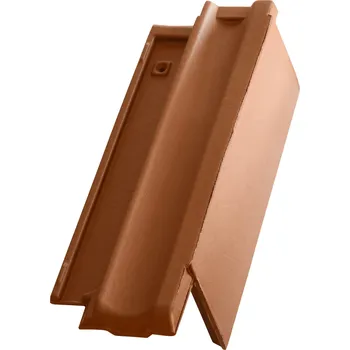 Střešní krytina Tondach - Contiton12/Stodo12 - pultová okrajová P, gl. kaštanově hnědá