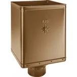 KJG Kotlík žlabový sběrný DESIGN EXCENTRICKÝ metalicky měděný 100 mm