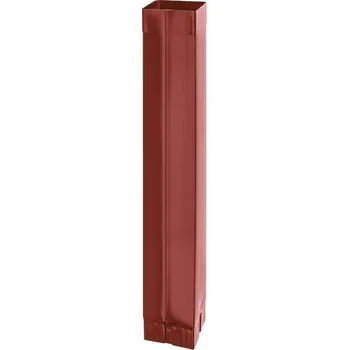 okap KJG Svod okapový hranatý ocelově červený 100x100 mm, 3 m