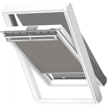 Okno Velux kombinace DOP pro MK08 roleta zatemňující DKL SWL 0705 šedá + markýza, bílé lišty
