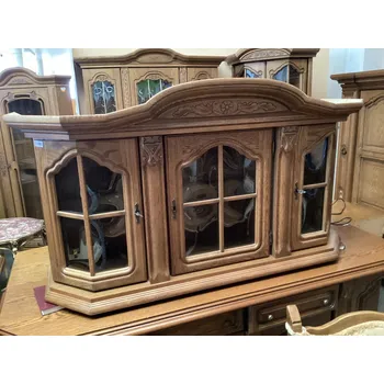 Knihovna Rustikální závěsná vitrína Osvětlená