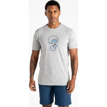 Pánské tričko Pánské bavlněné tričko Dare2b MOVEMENT III světle šedá S