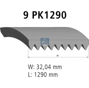 ozubený klínový řemen DT Spare Parts 6.31522