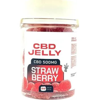 CZECHCBD CBD Jelly 500 mg - jahoda, 20 ks