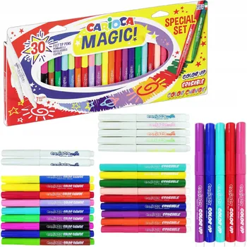 Carioca MAGICKÉ FIXY - Velká SADA pro Děti - FIXY 30 ks, Mix BAREV