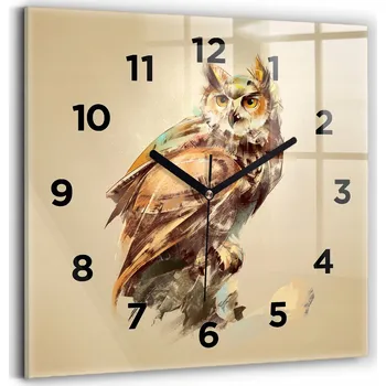 Hodiny Nástěnné hodiny Wallfluent hnědé 30 cm