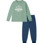 Pánské pyžamo - Wolf S2576B, zelinkavá Barva: Zelinkavá, Velikost: XXL