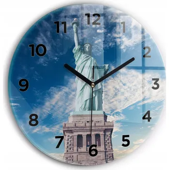 Hodiny Nástěnné hodiny Wallfluente modré 30 cm