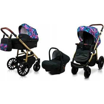 Kočárek Dětský kočárek 3v1 BabyLux Aspero: sporťák, hluboká korba a autosedačka