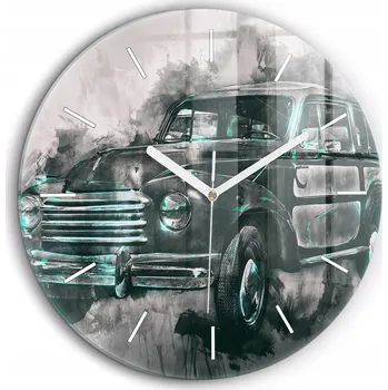 Hodiny Nástěnné hodiny Wallfluent černé 60 cm