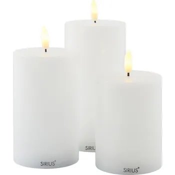 led svíčka SIRIUS Sille 80700 3 ks bílá