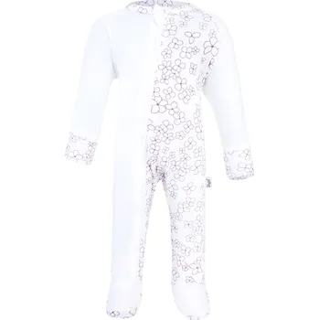 Dětský overall Little Angel Overal tenký TISK DR Outlast® - bílá kytičky Velikost oblečení: 86