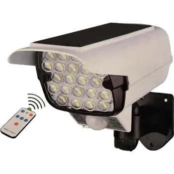 Venkovní osvětlení Maketa kamery + venkovní solární osvětlení s dálkovým ovladačem