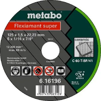 Řezný kotouč Metabo Příslušenství - Řezný kotouč na obklady 115x22,2 mm 616195000