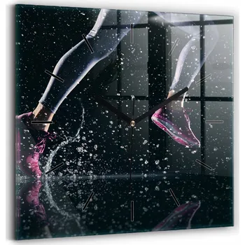 Hodiny Nástěnné hodiny Wallfluent černé 30 cm