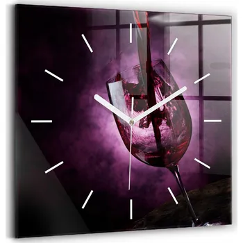 Hodiny Nástěnné hodiny Wallfluent černé 30 cm