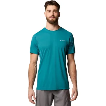 Pánské tričko Pánské Tričko s krátkým rukávem COLUMBIA ZERO RULES LIGHT SS CREW 2118501364 – Zelená M