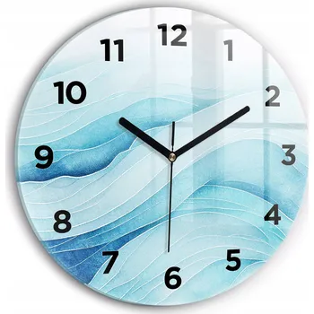 Hodiny Nástěnné hodiny Wallfluente modré 30 cm