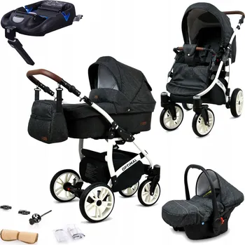 Kočárek Kočárek 4v1 BabyLux Optimal: sportovní kočárek, hluboká korba, autosedačka ISOFIX