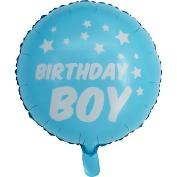 Balónek Fóliový balónek "Birthday Boy" modrý, 45 cm
