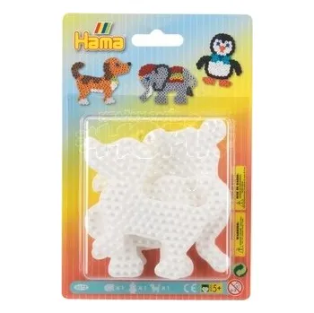 Dětské navlékací korálky Hama® Podložky MIDI slon, tučňák, pejsek H4572