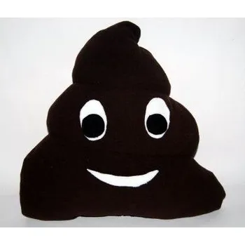 Žertovný předmět Polštář - hovno tmavě hnědé 31cm